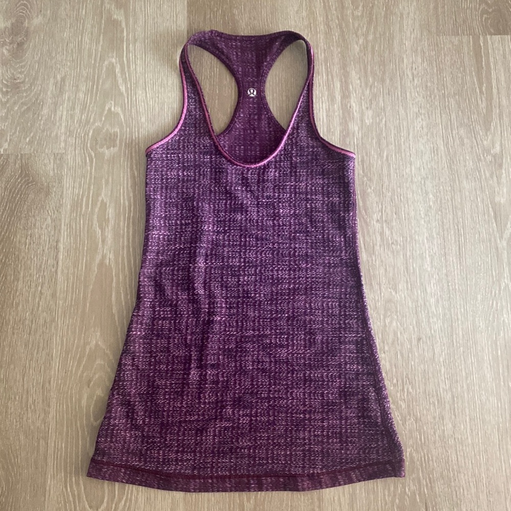 💜 Lululemon purple racerback tank top small